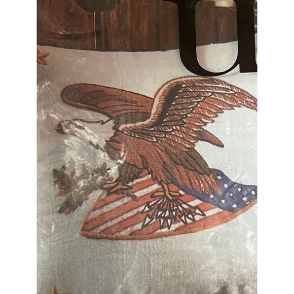 American Eagle Crewel Embroidery Pillow Kit Avon Creative Needlecraft 14"x14" - Picture 3 of 4